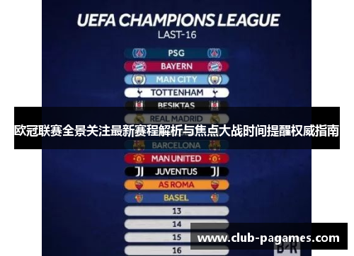 欧冠联赛全景关注最新赛程解析与焦点大战时间提醒权威指南 欧冠联赛全景关注最新赛程解析与焦点大战时间提醒权威指南